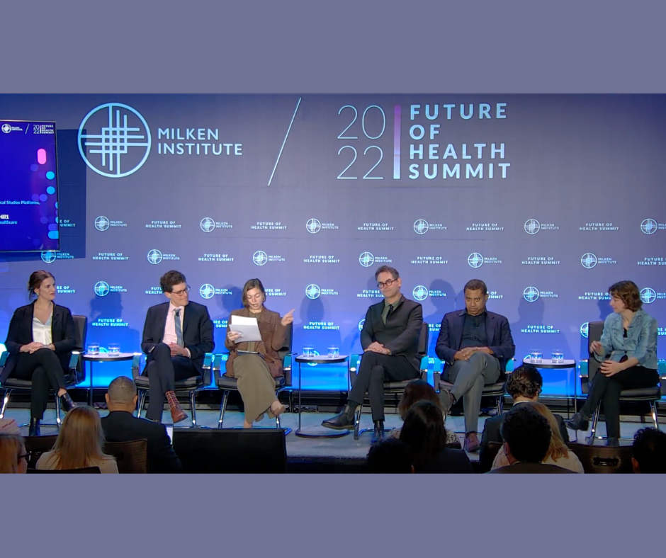 The Milken Institute Future of Health Summit “Is AI Just What the