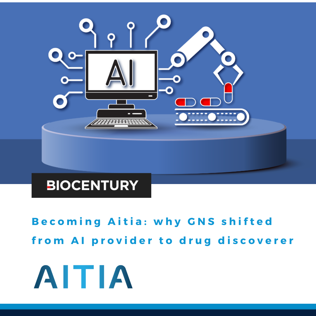 Becoming Aitia: Why GNS Shifted from AI Provider to Drug Discoverer