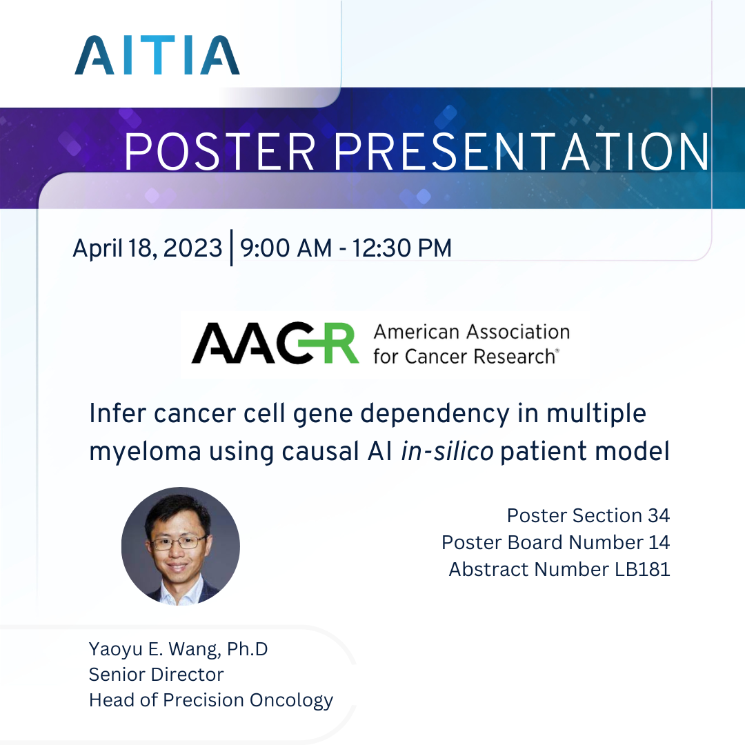 Aitia Announces Oral Poster Presentation and Abstract at AACR