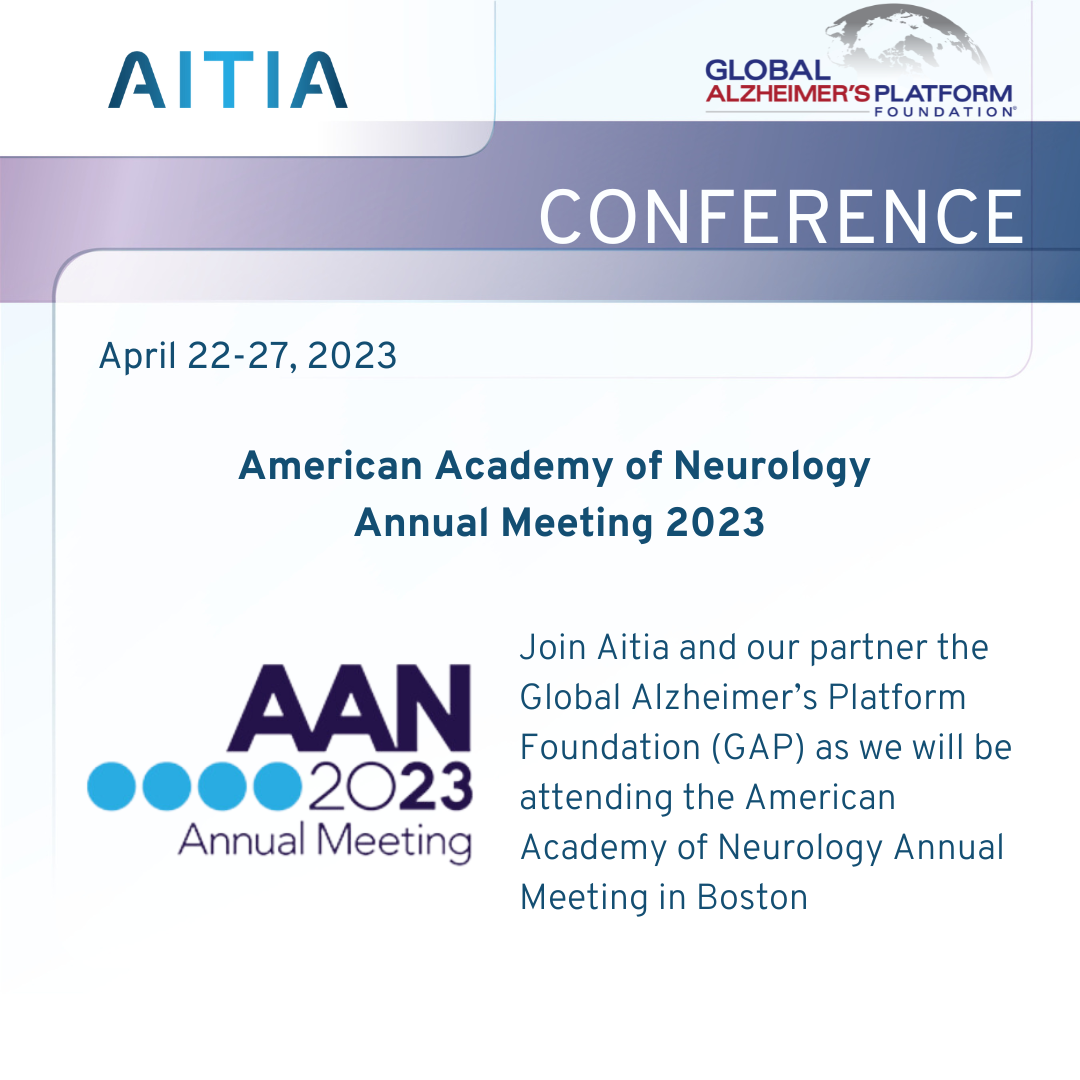 Join Aitia and our Partner GAP at the American Academy of Neurology Annual Meeting 2023